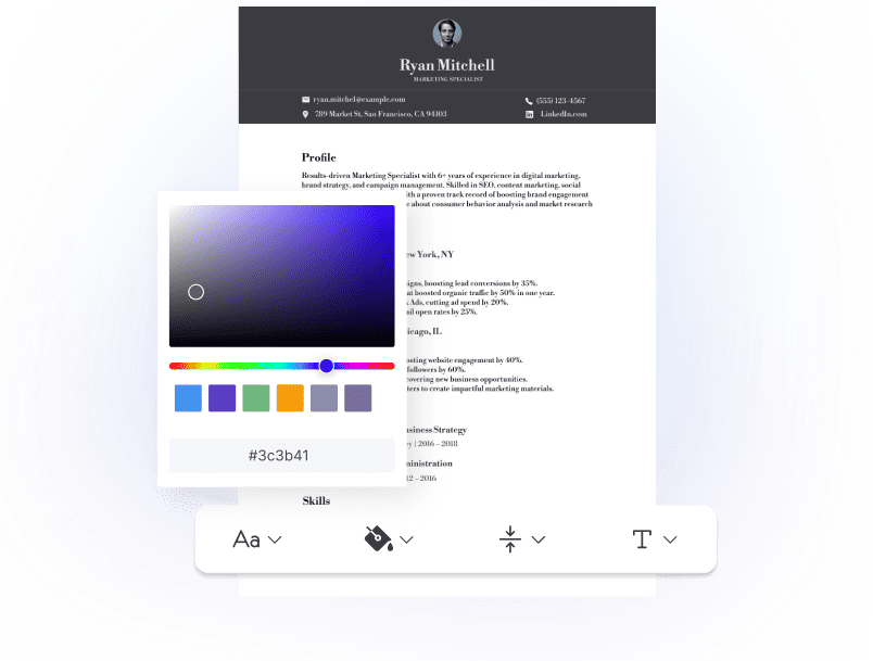 Customizing layout and design live